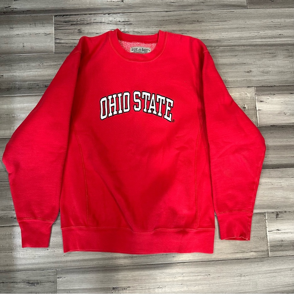 The Ohio State Buckeyes red Crewneck Sweatshirt Steve & Barry's Sz S NCAA